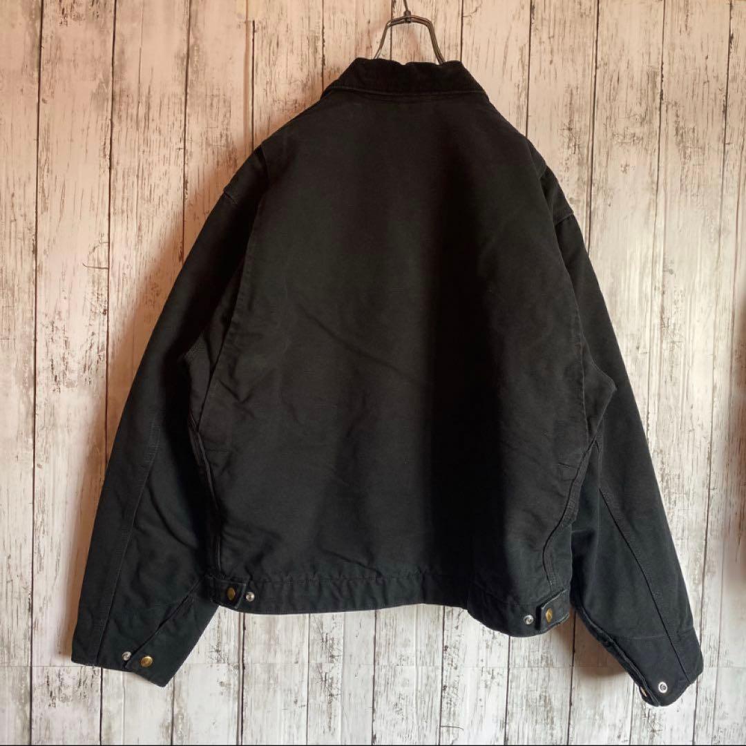 【とも】カーハート デトロイトジャケットBLK 黒 ブラック L USA製