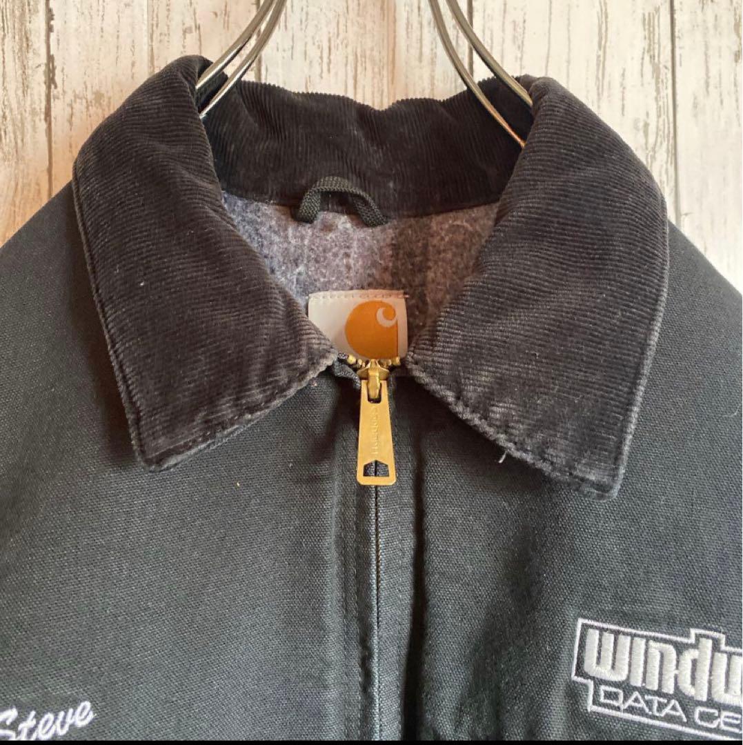 【とも】カーハート デトロイトジャケットBLK 黒 ブラック L USA製