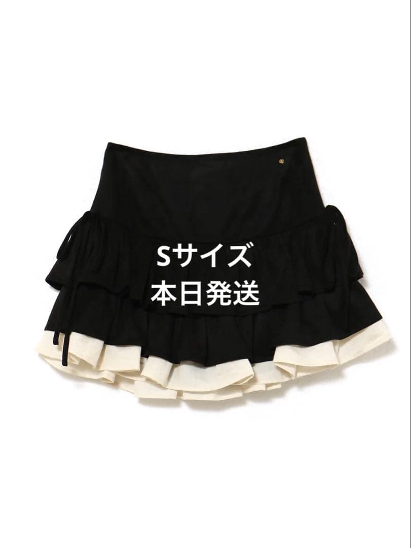 andmary　Mel gather skirt　black　Sサイズ