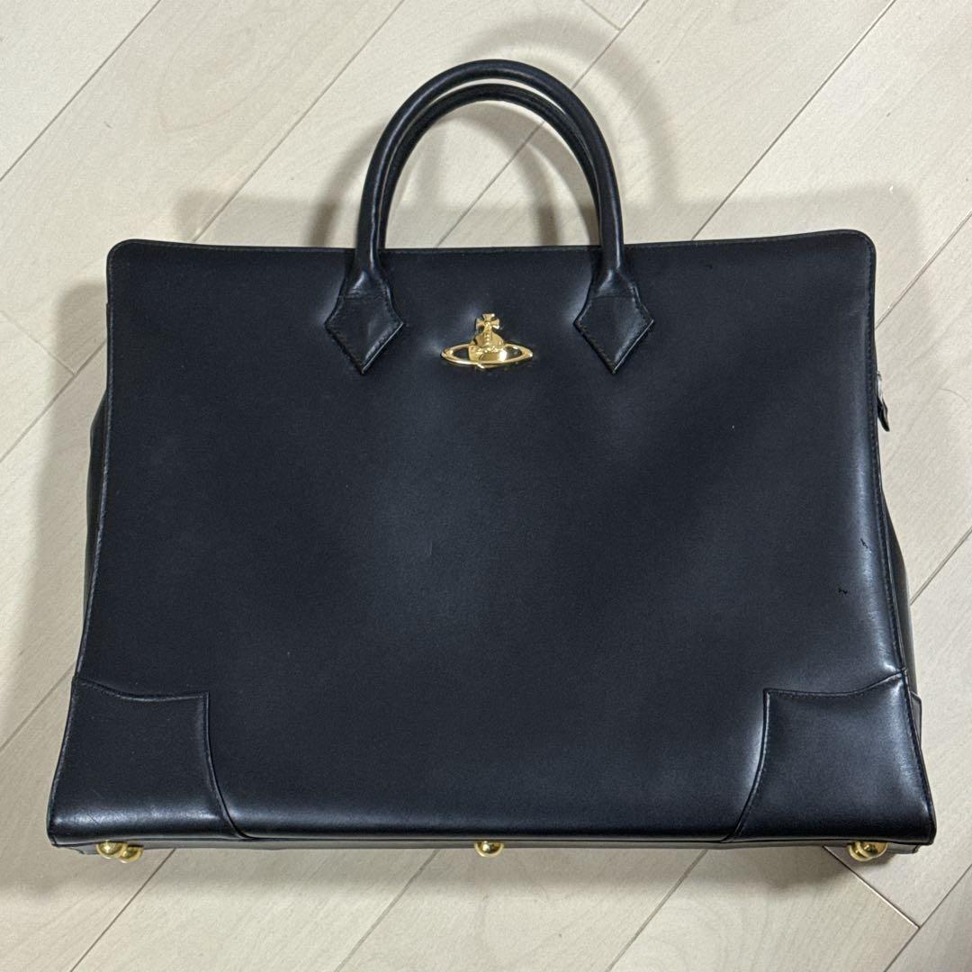 希少　ヴィヴィアンウエストウッド　ブリーフケース　オーブ　牛革　ビジネスバッグ