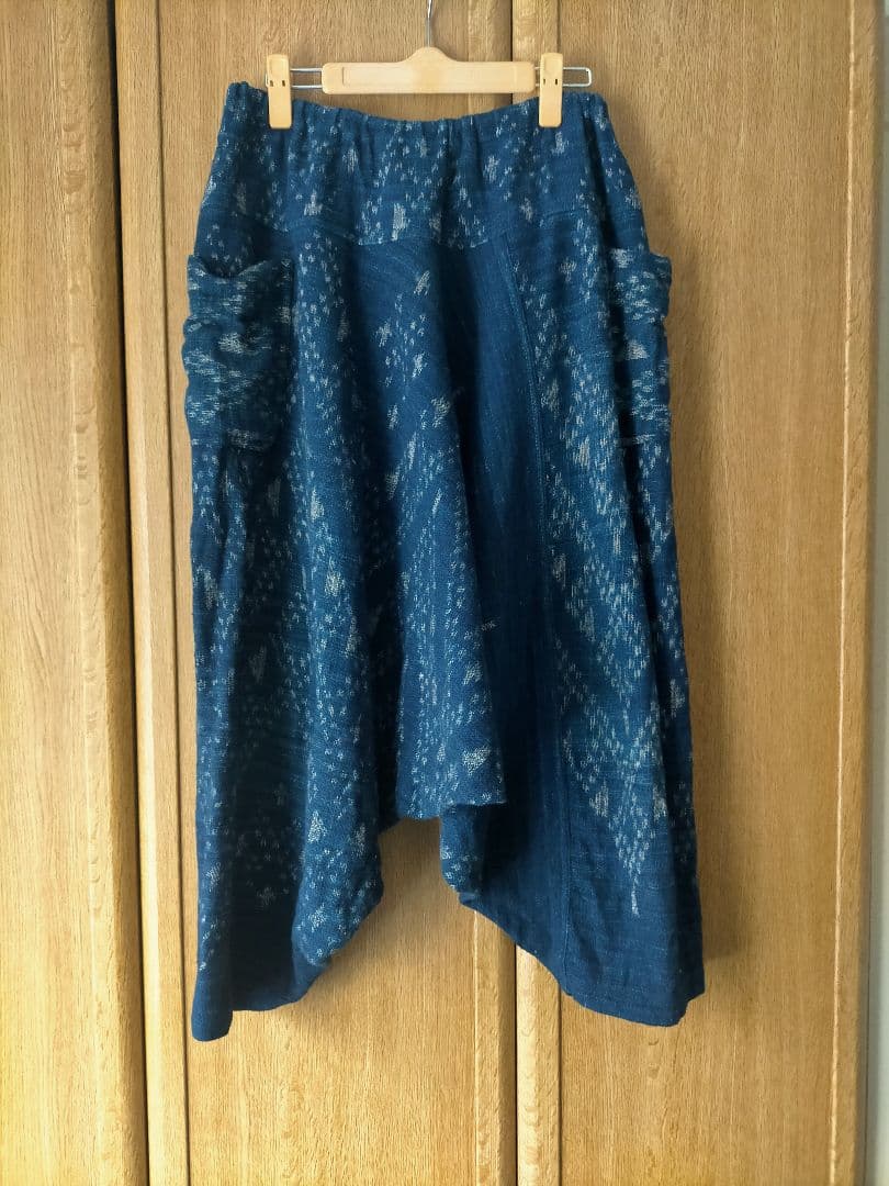 うさとの服 usaatoモモンガパンツ 藍染