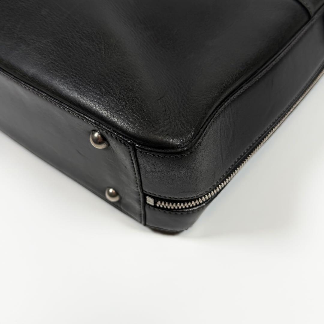 【美品】ソメスサドル　ビジネスバッグ　2way イノベーション　レザー　黒色