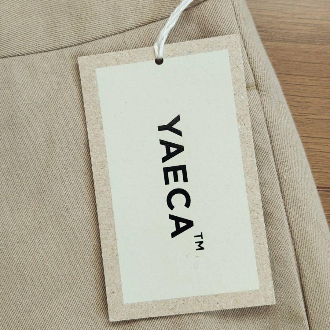 新品 タグ付き YAECA ヤエカ チノクロス パンツ ワイド カーキベージュ