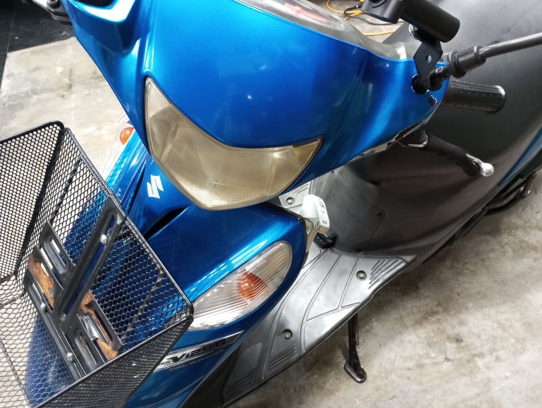中古　アドレスV125g スズキ スクーター 青 46399km