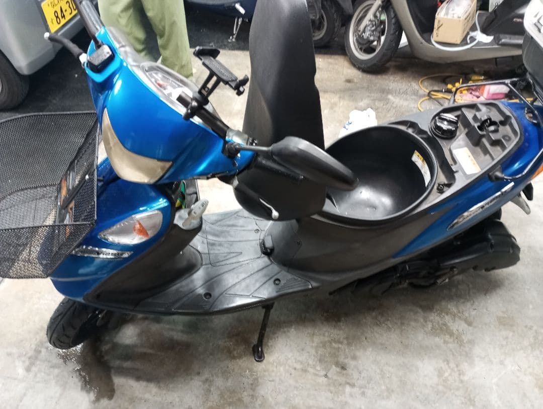 中古　アドレスV125g スズキ スクーター 青 46399km