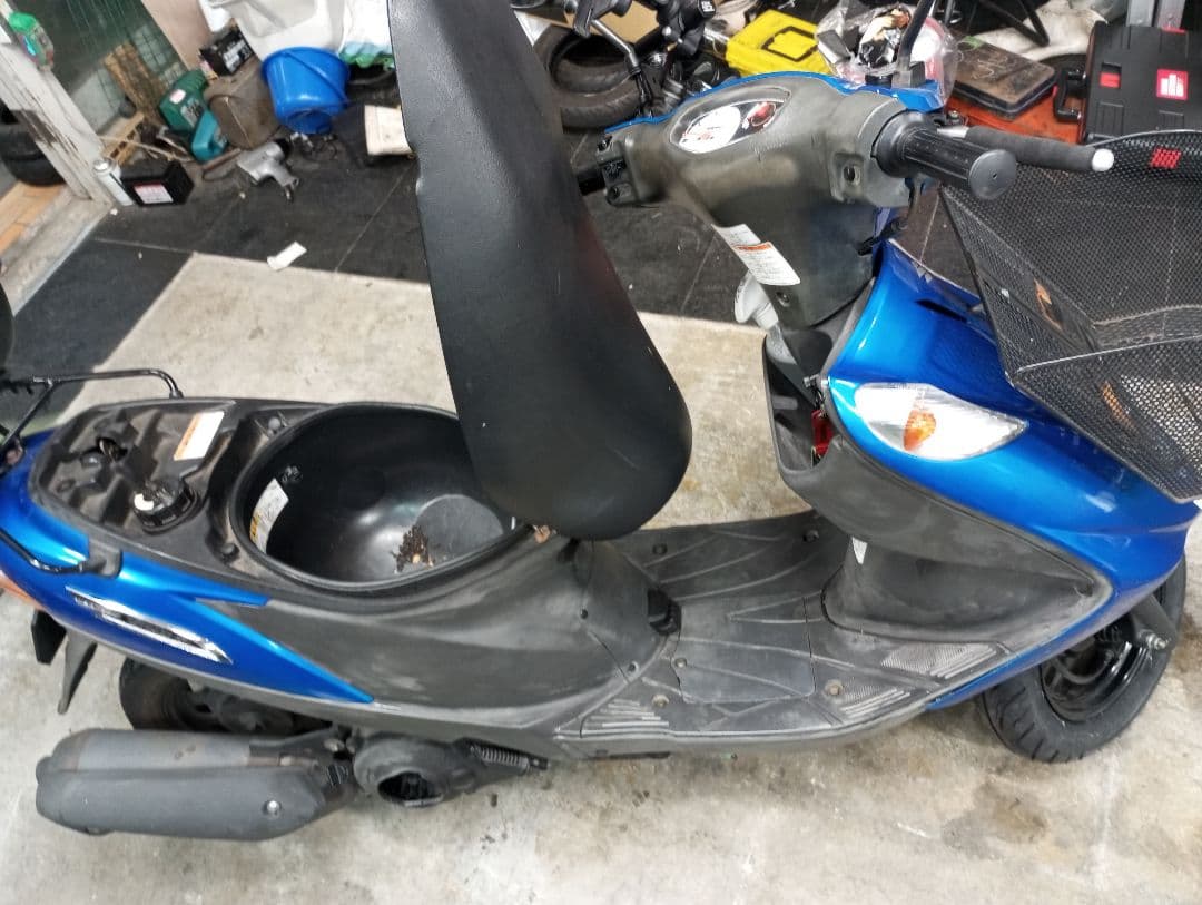 中古　アドレスV125g スズキ スクーター 青 46399km