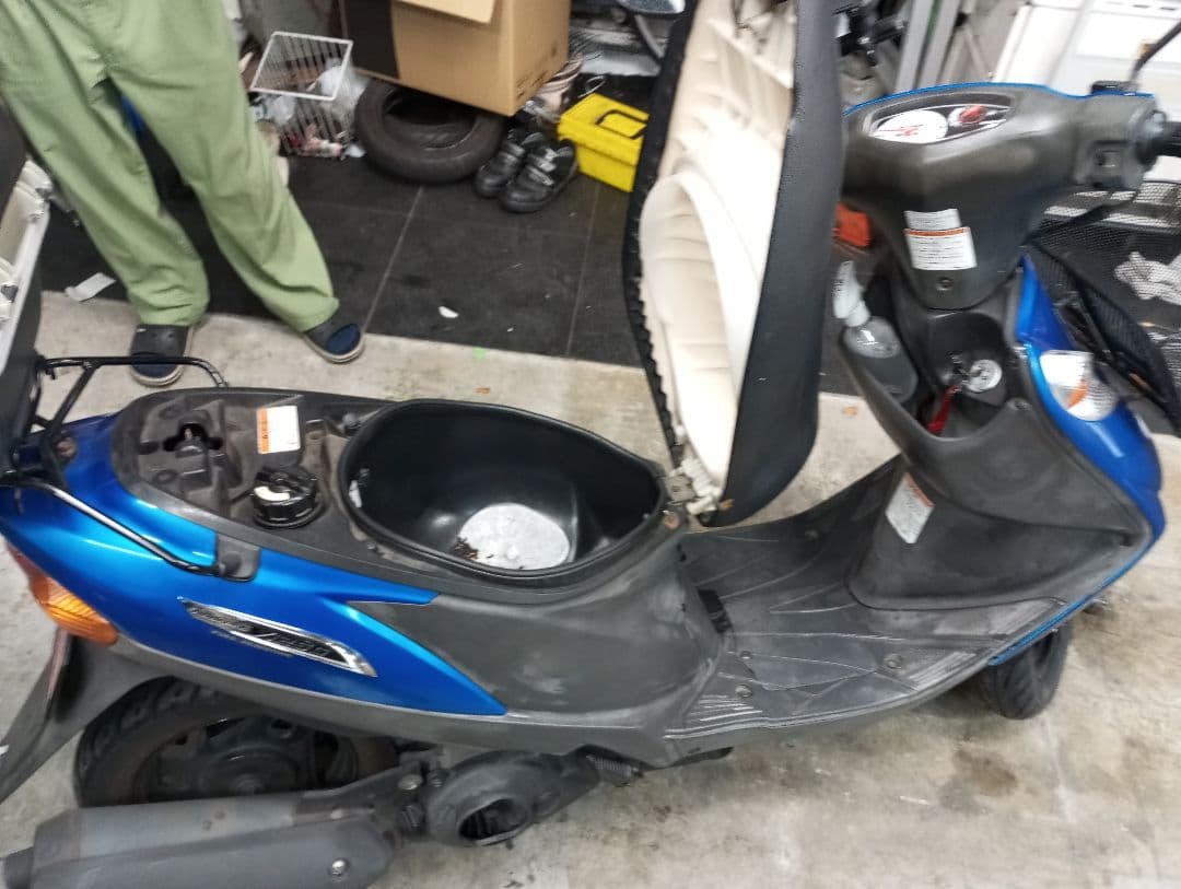 中古　アドレスV125g スズキ スクーター 青 46399km