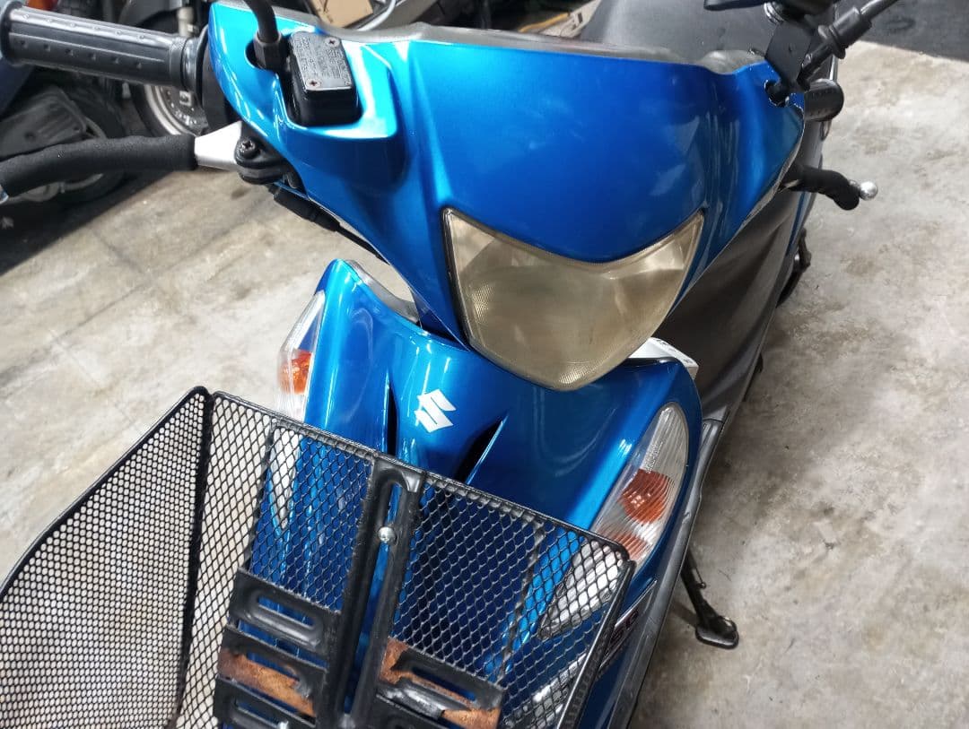 中古　アドレスV125g スズキ スクーター 青 46399km