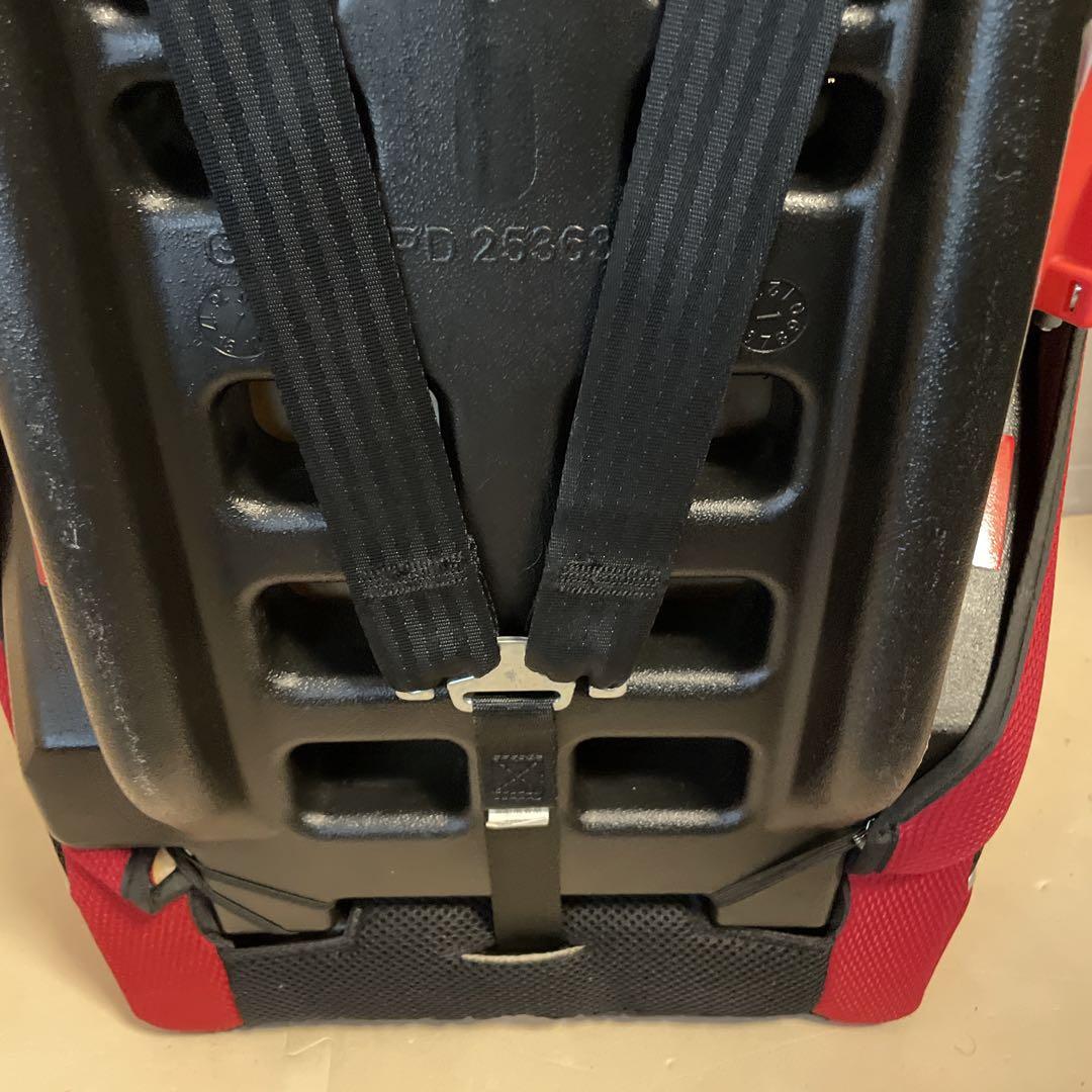 Aprica ジュニアシート 赤/黒 カップホルダー付き