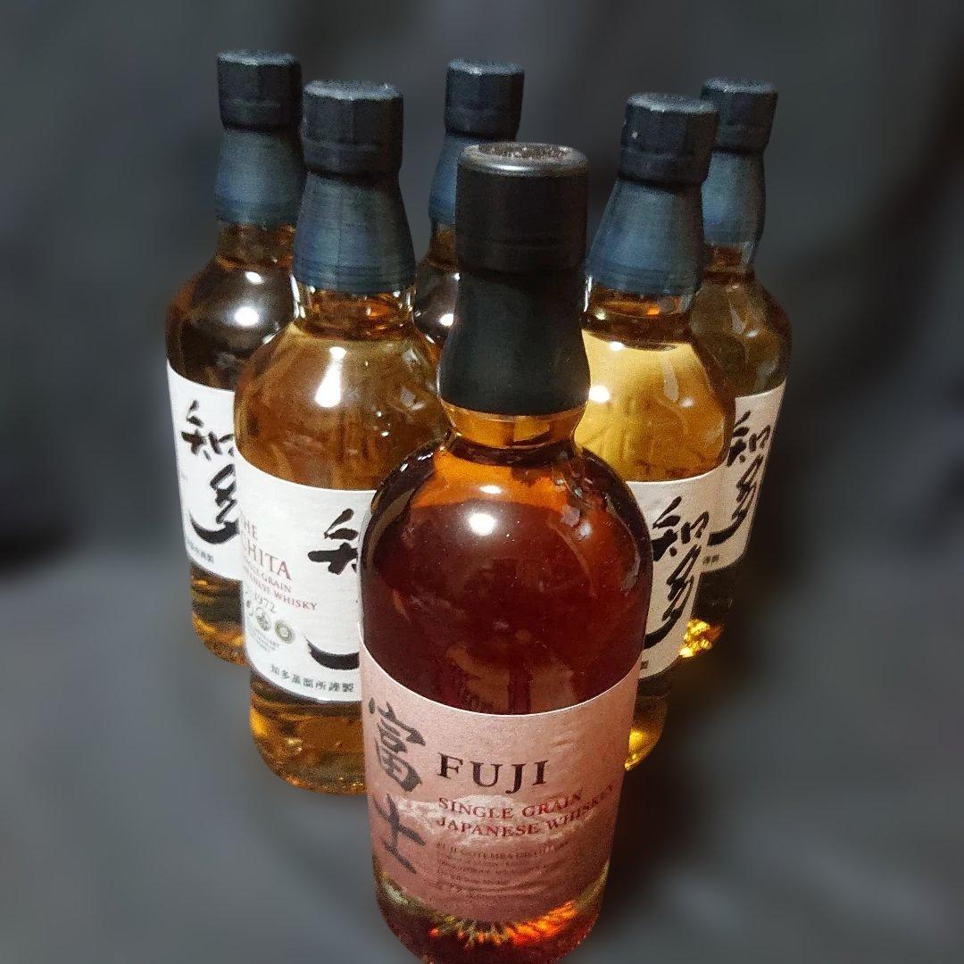 サントリー知多700ml ×５ キリン富士シングルグレーン