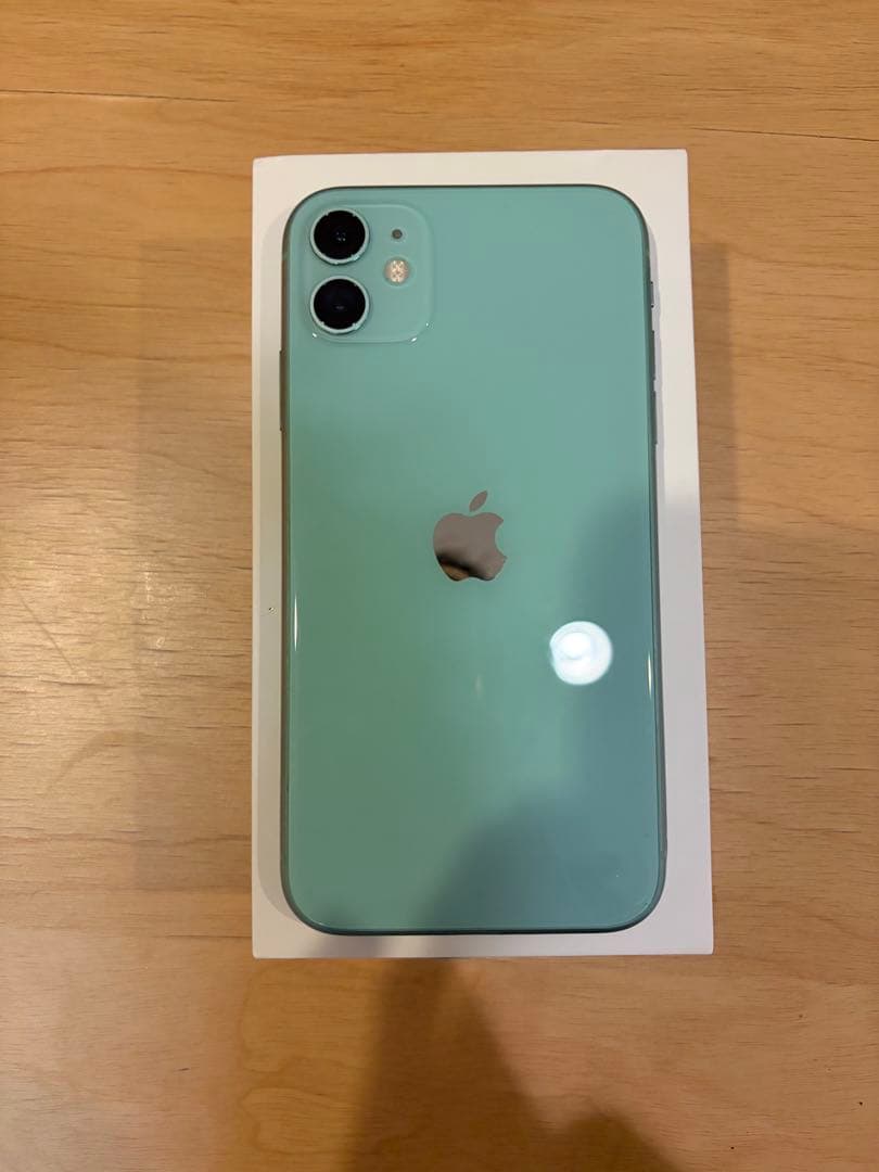 【美品】iPhone11 256GB グリーン 付属品あり ガラスフィルム付き