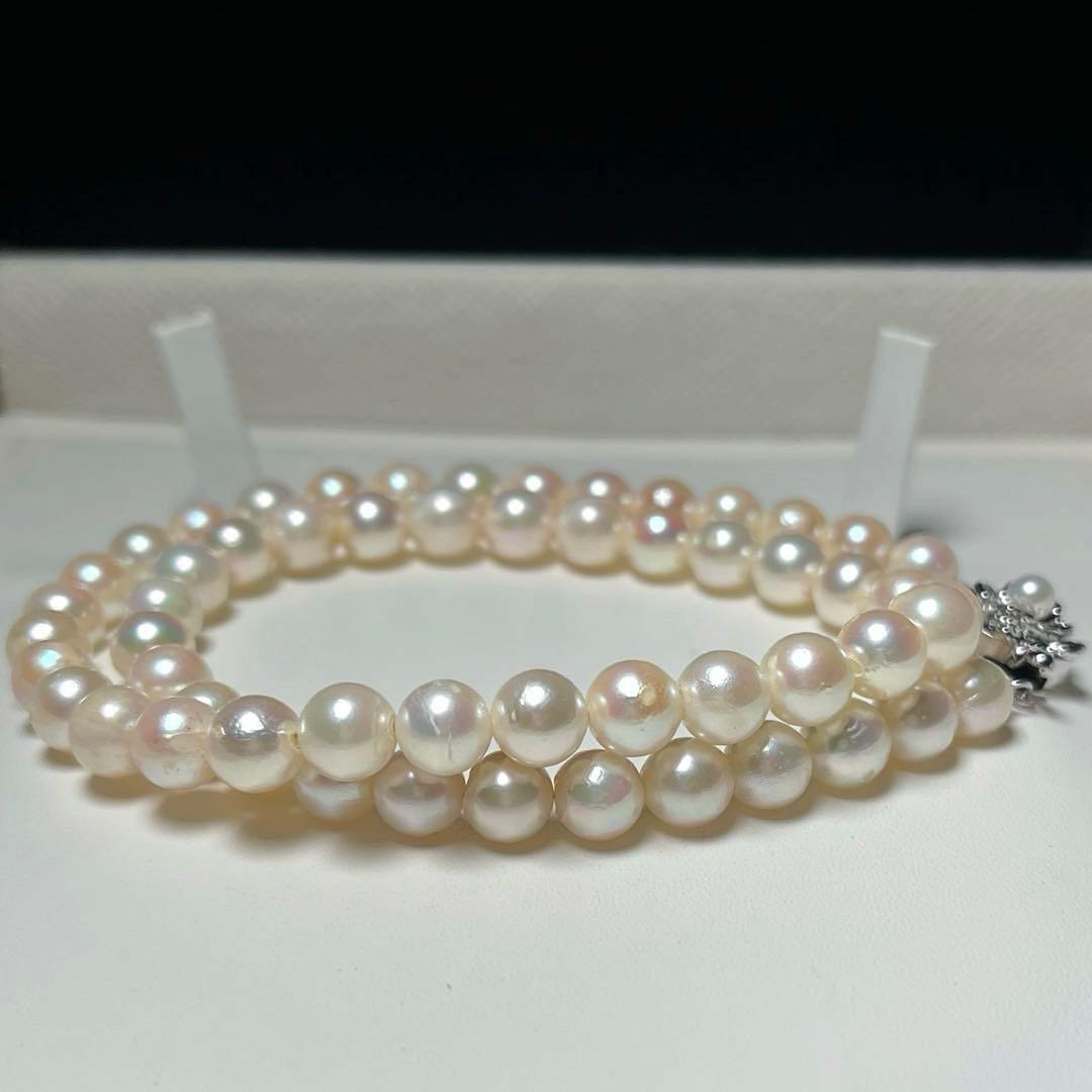 アコヤパール ネックレス あこや真珠 準花珠級 7.0〜7.5㎜ M676