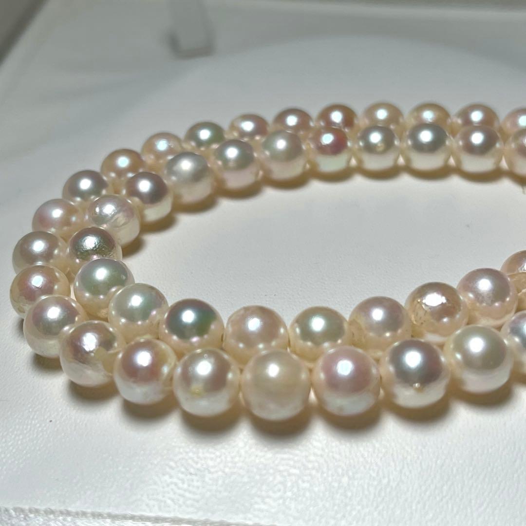 アコヤパール ネックレス あこや真珠 準花珠級 7.0〜7.5㎜ M676