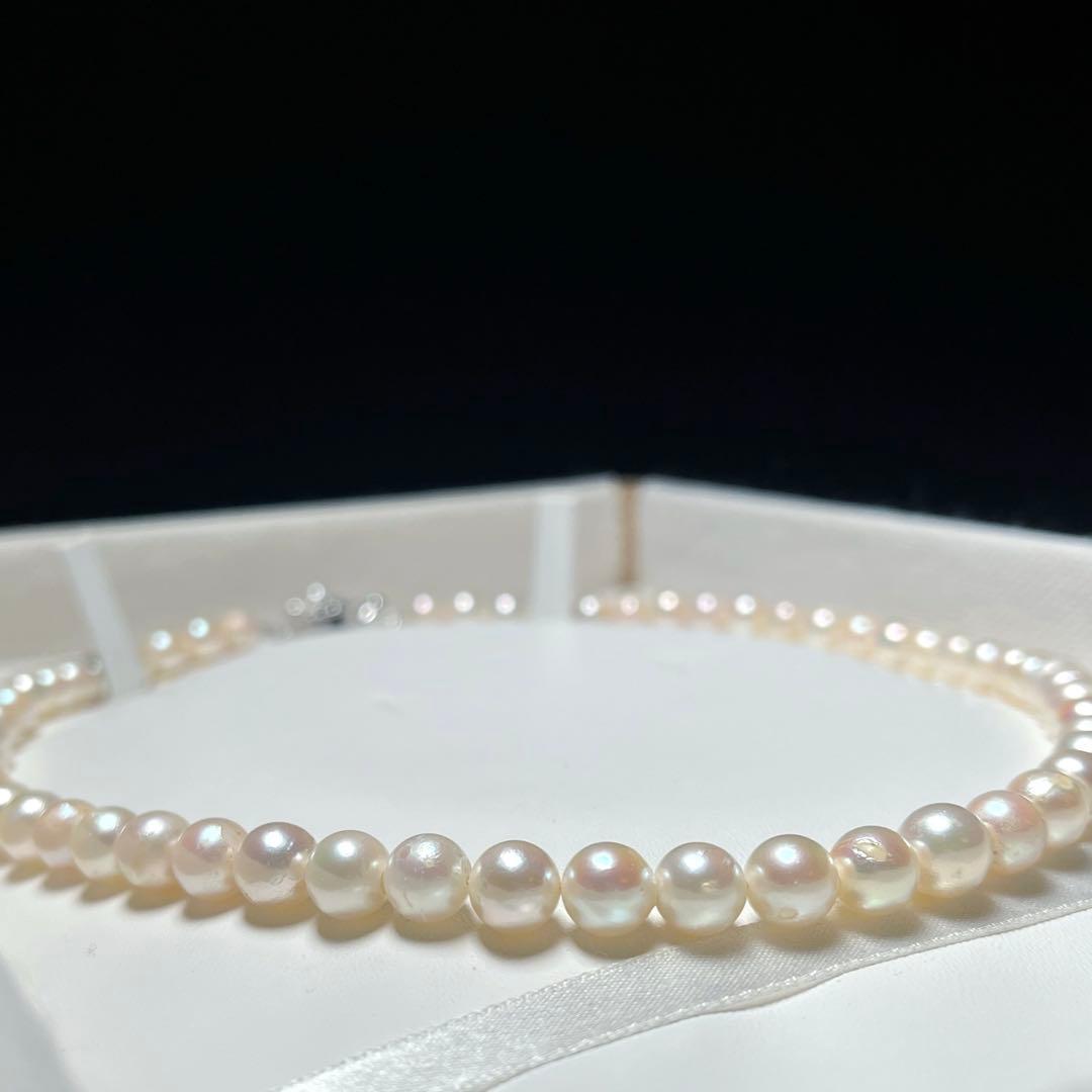 アコヤパール ネックレス あこや真珠 準花珠級 7.0〜7.5㎜ M676
