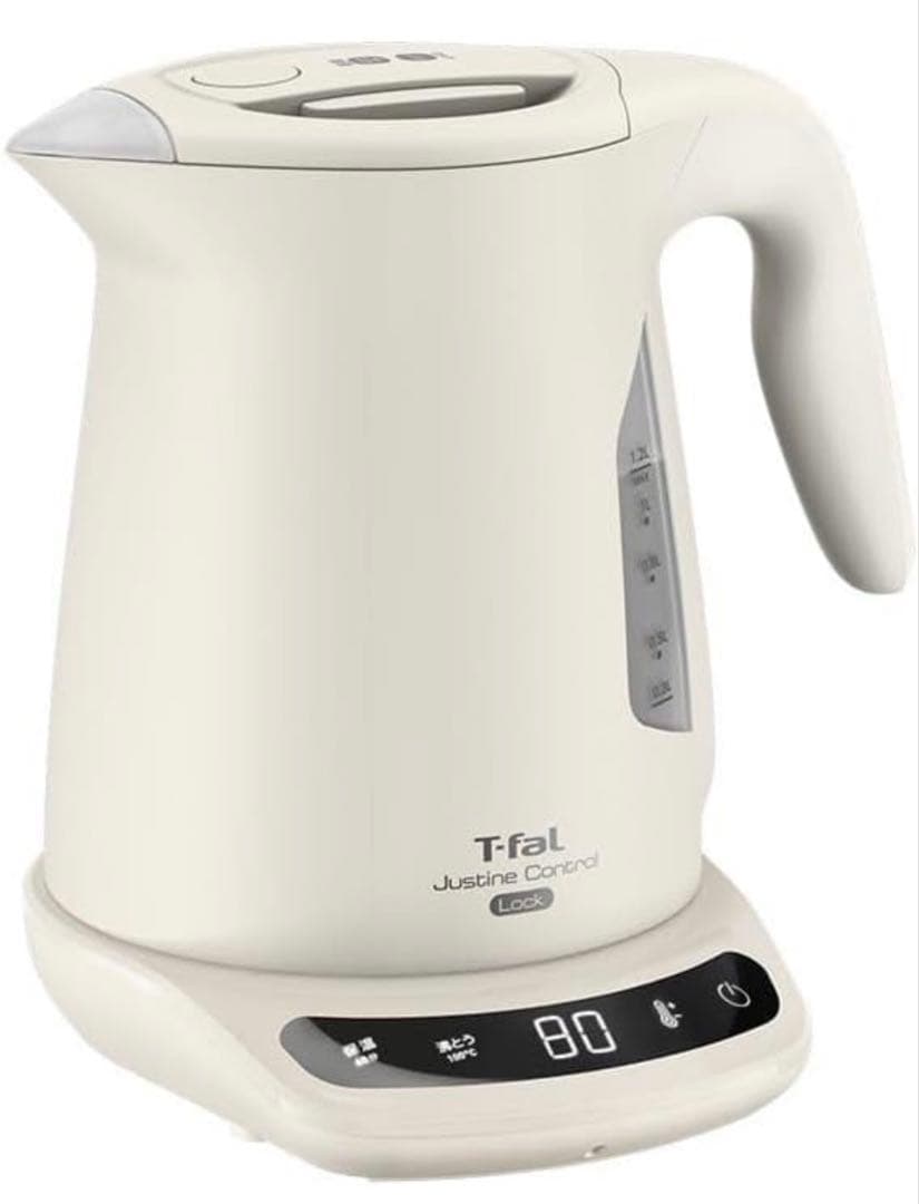 【新品】T-fal 電気ケトル　1.2l 温度調節　ティファール　アイボリー