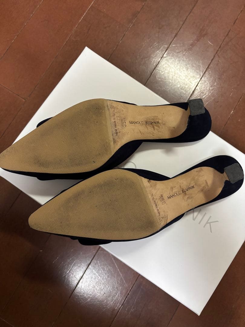 美品♡マノロブラニク　ミュール　メイセール　スエード