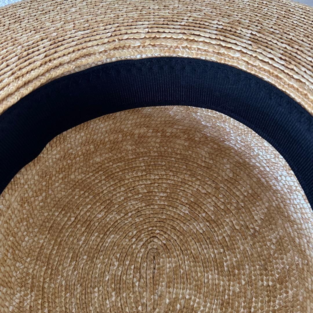 【美品】 wicagrocery 麦わら帽子 ストローハット ハグオーワー