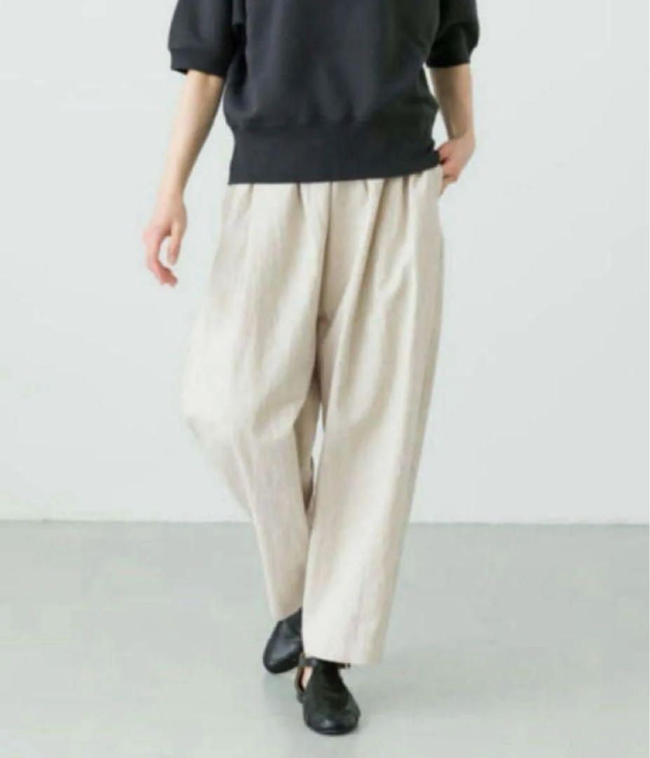 かぐれ リネンコットンサルエルパンツ NATURAL