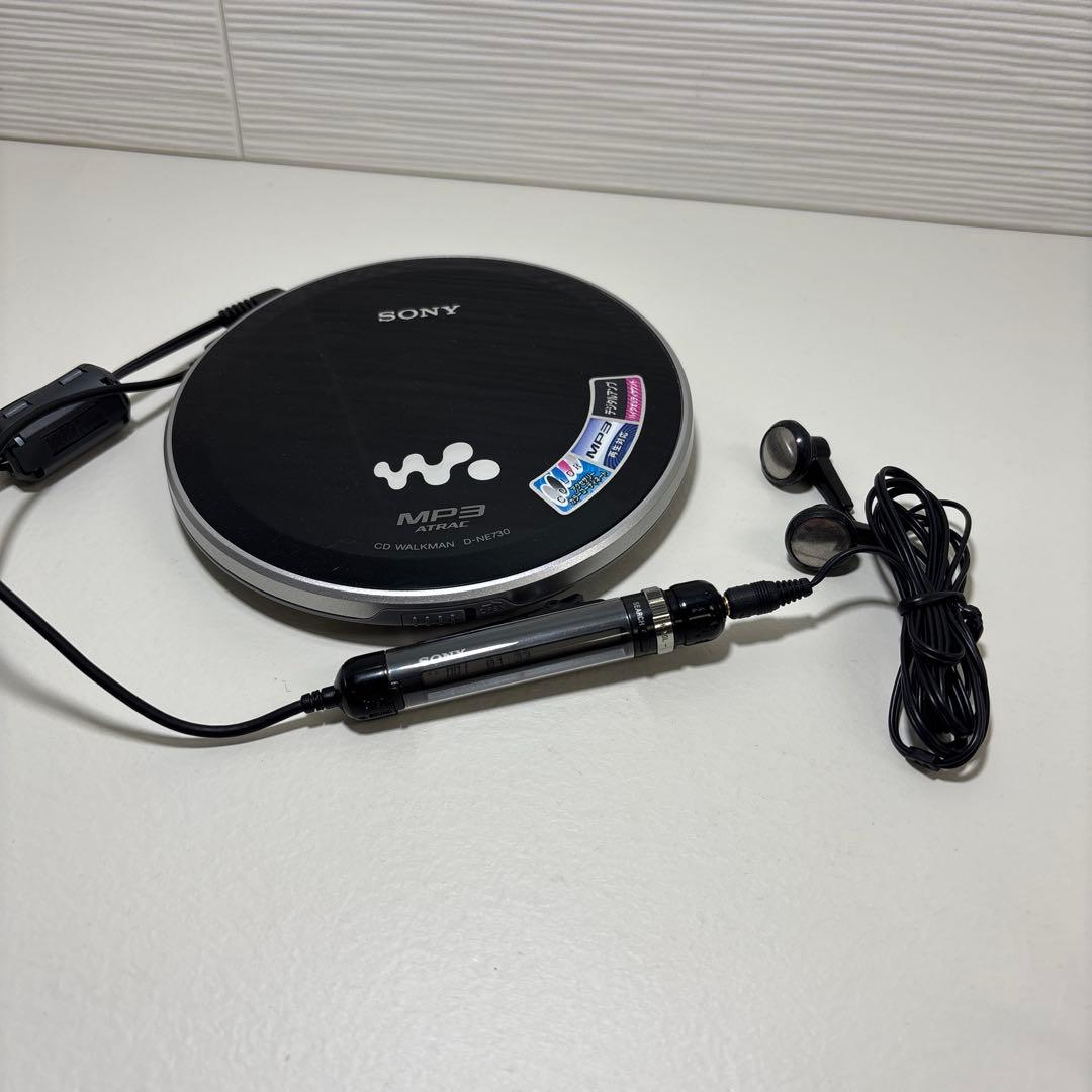 【動作確認済】SONY ポータブルCDプレーヤー Walkman D-NE730