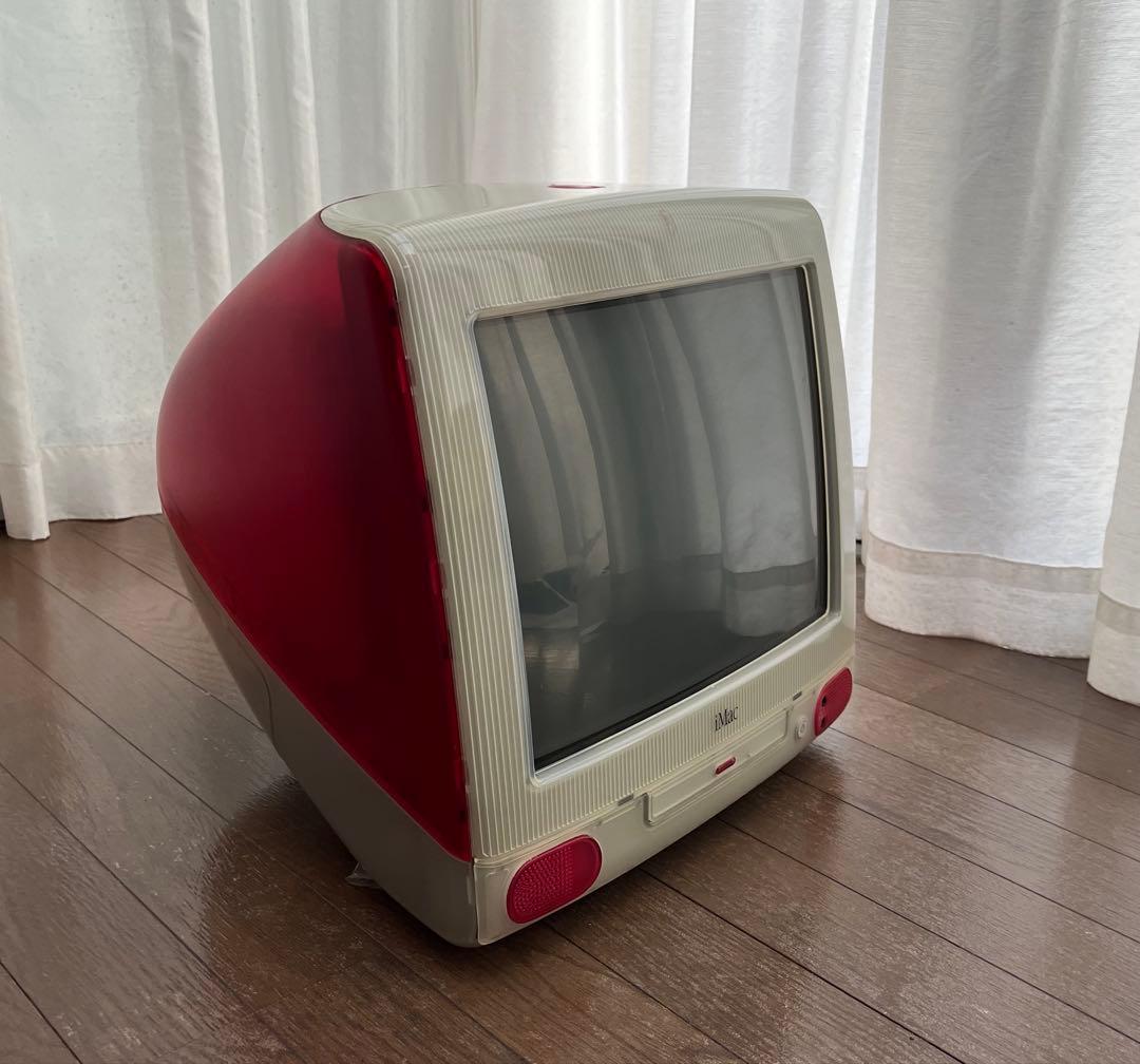 Apple iMac G3 ストロベリー　オリジナルのキーボード付き