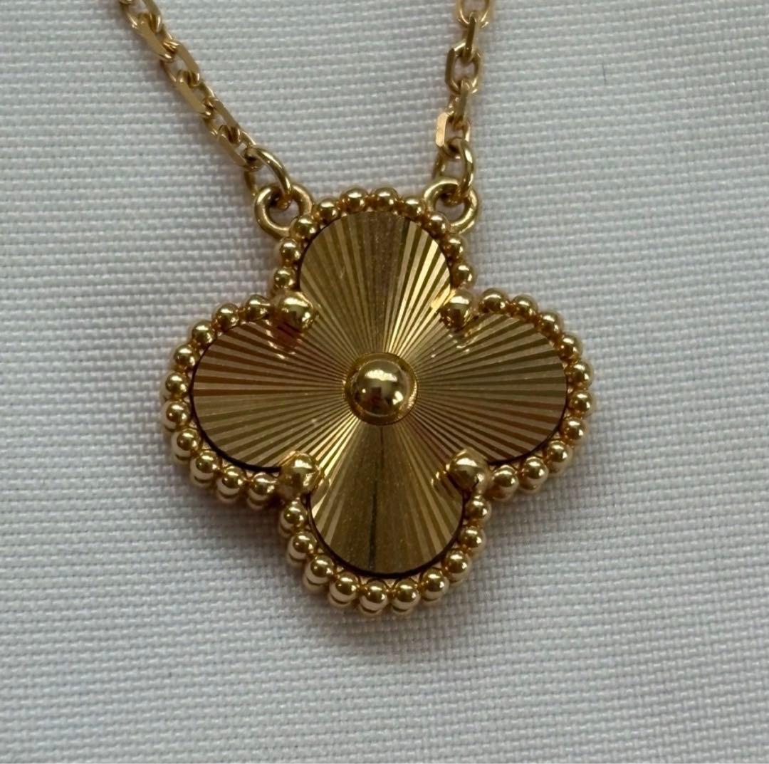 Van Cleef & Arpelsアルハンブラ ギヨシェ　ネックレス YG