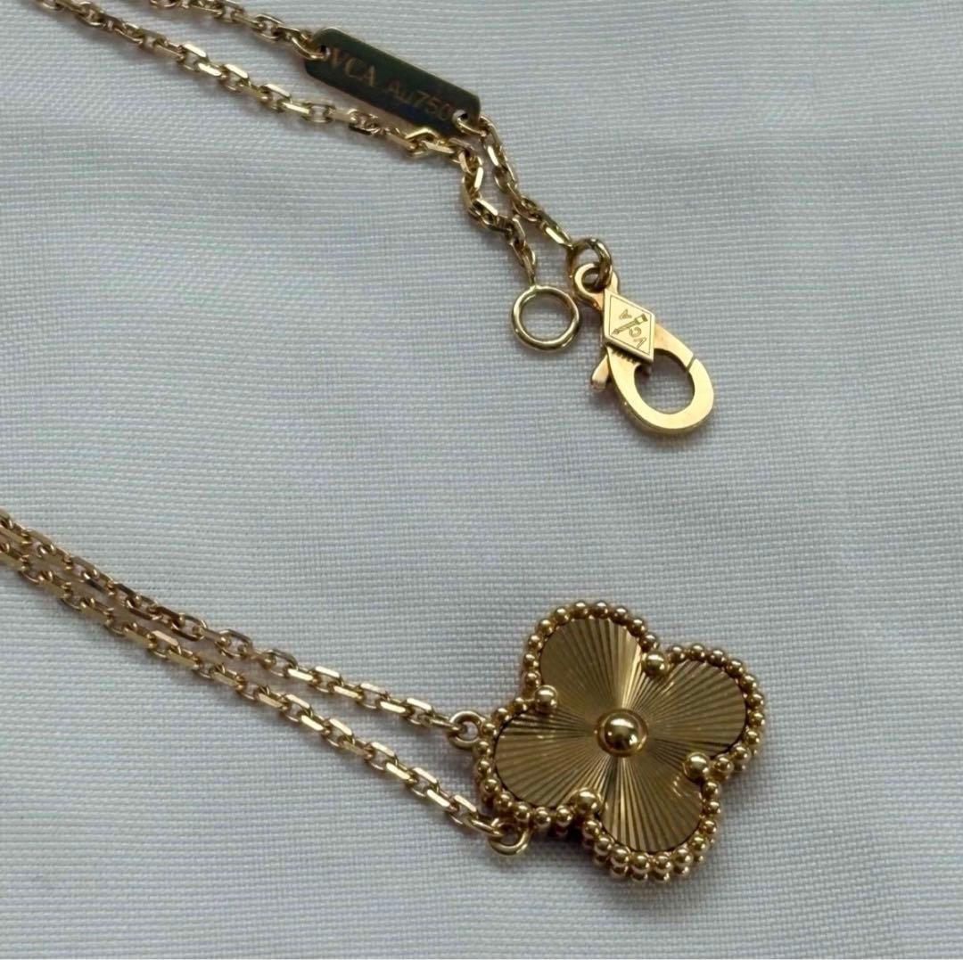 Van Cleef & Arpelsアルハンブラ ギヨシェ　ネックレス YG