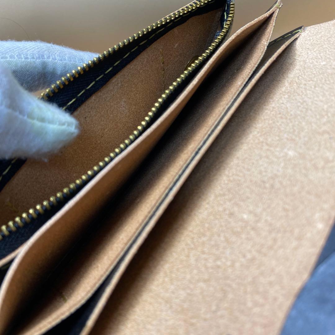 上質 無骨 艶 茶芯 丘染め 三層 マチ ロング トラッカーウォレット