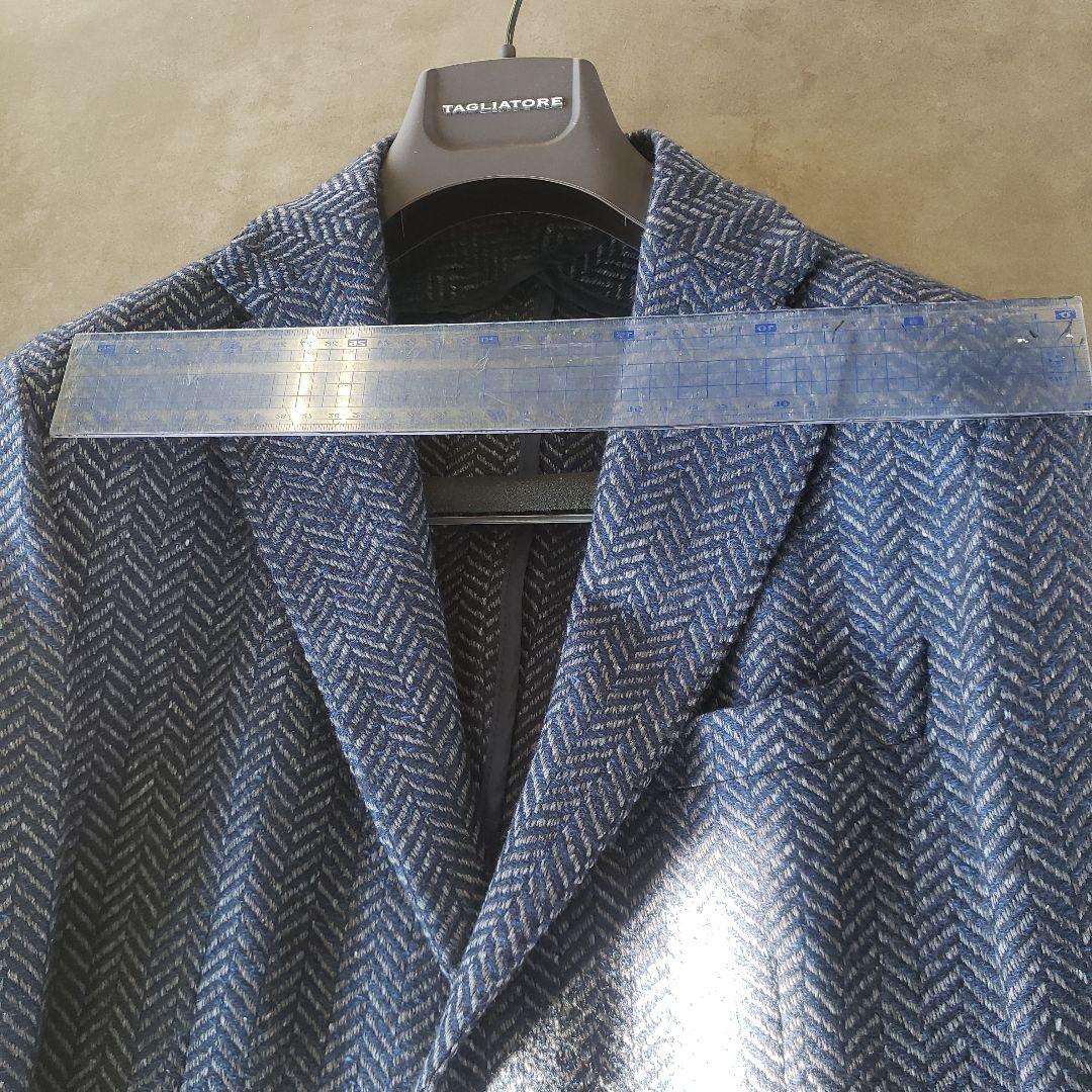 TAGLIATORE 　テーラードジャケット ネイビー　キュプラ