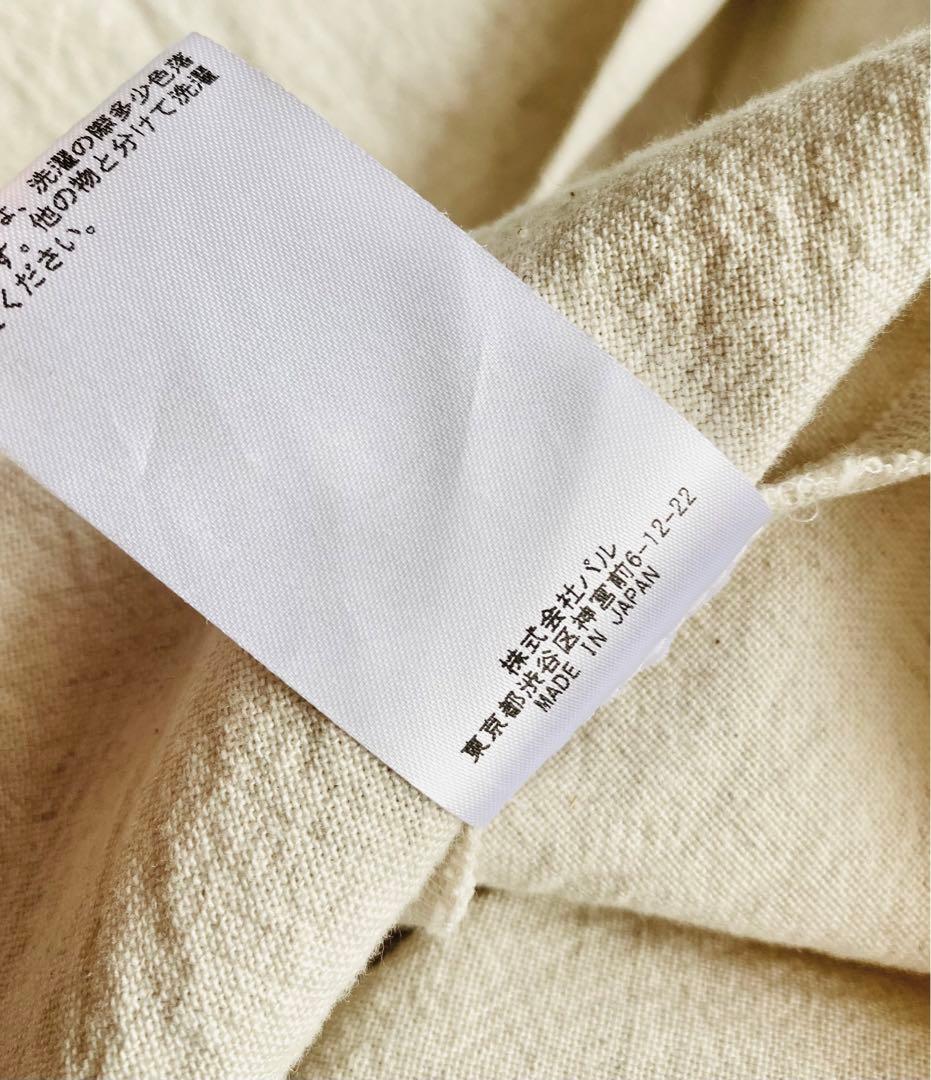 BEARDSLEY コットン リネン 裾レースBIG チュニックシャツ 日本製