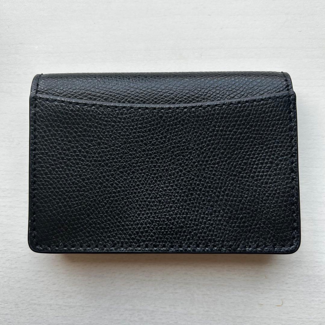 FURLA Cameliaブラック レザー 名刺入れ カードケース