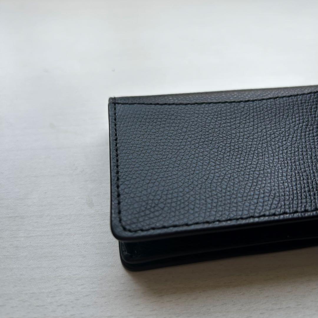 FURLA Cameliaブラック レザー 名刺入れ カードケース