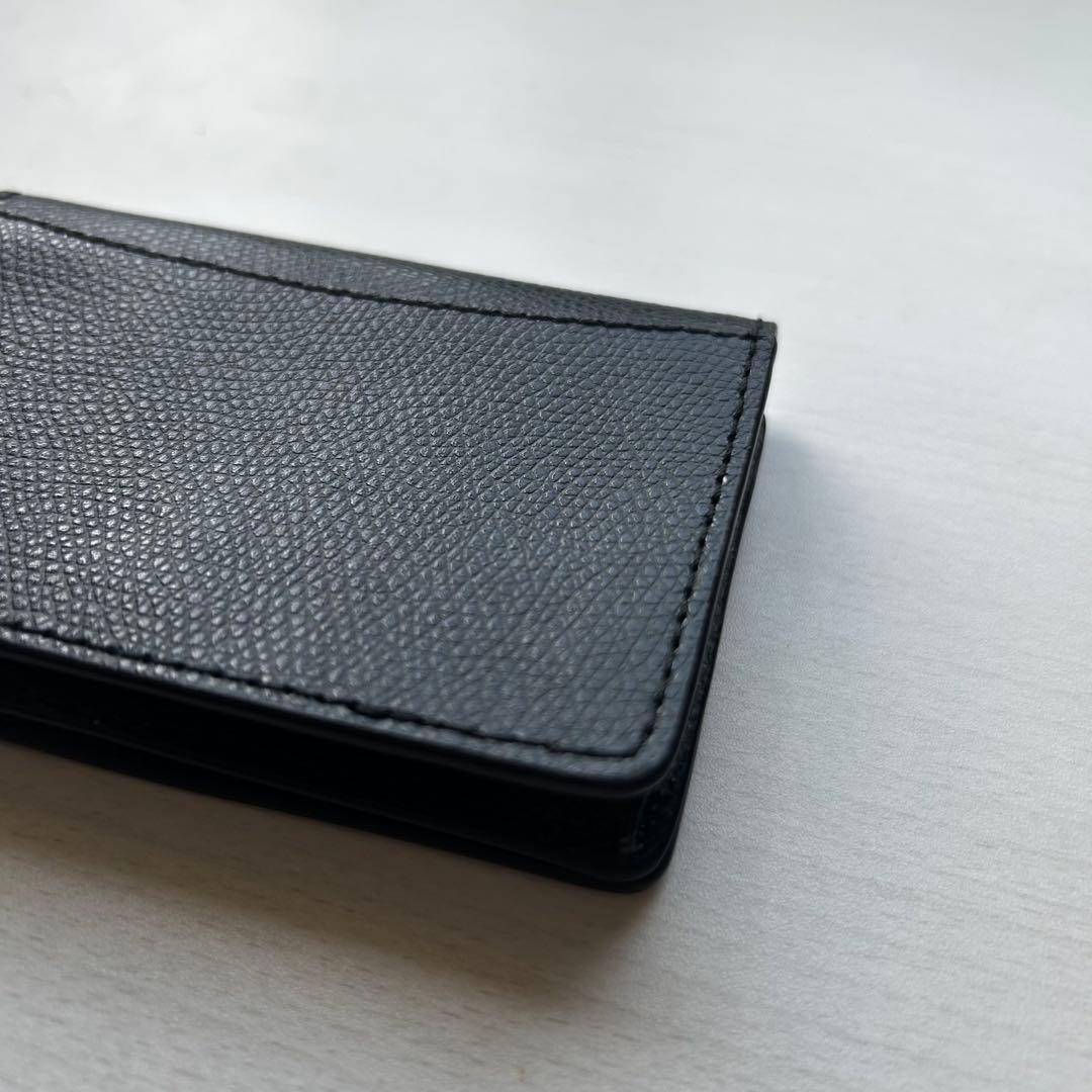 FURLA Cameliaブラック レザー 名刺入れ カードケース