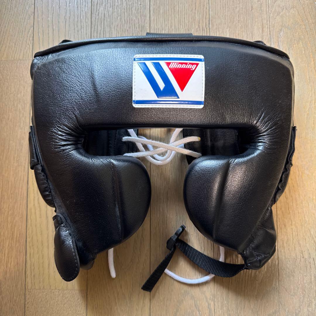 Winning （ウィニング）ボクシング ヘッドギア M 黒 美品