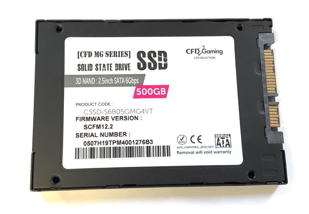 ②-WA495-CFD Gaming SATA 500GB SSD 2.5 1点