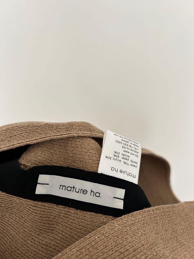 mature ha./ペーパーブレードハット