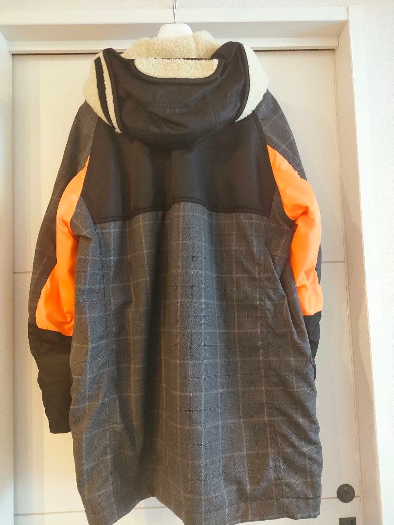 ジュンヤワタナベマン　ウールチェックミリタリーコート2022AW