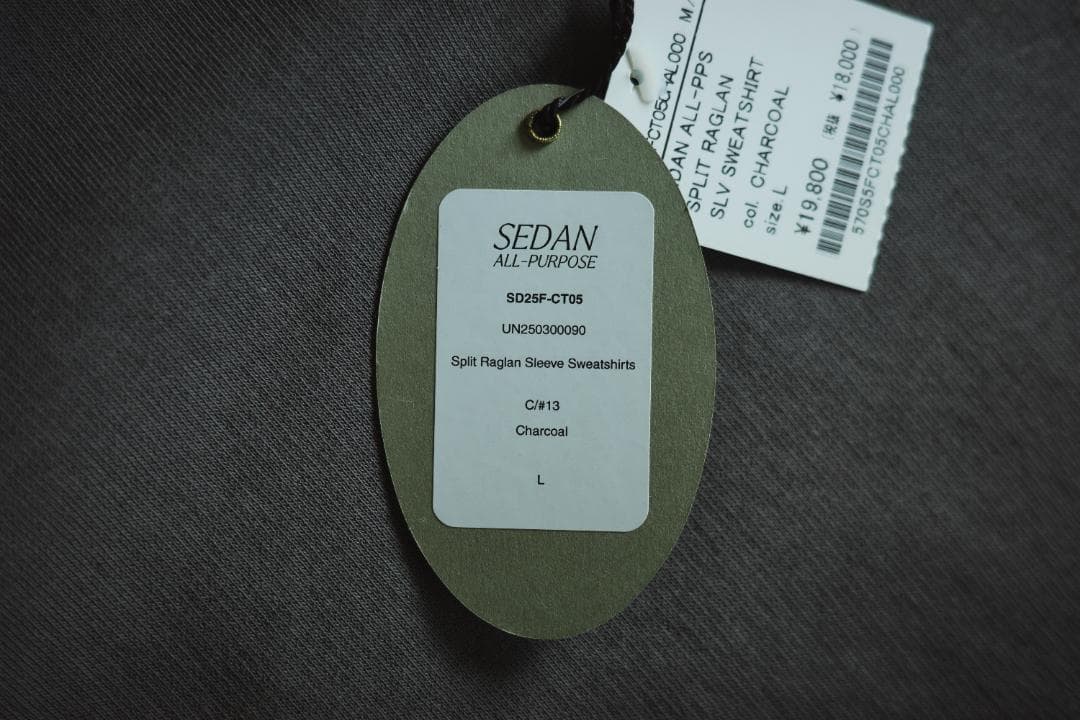 新品 SEDAN ALL-PURPOSE Raglan Sleeve Sweat