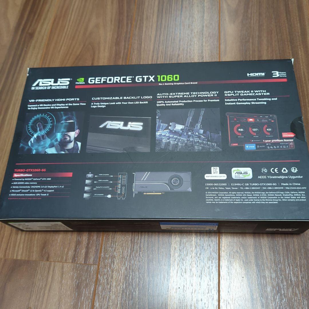 中古品　ASUS GeForce GTX 1060 6GB
