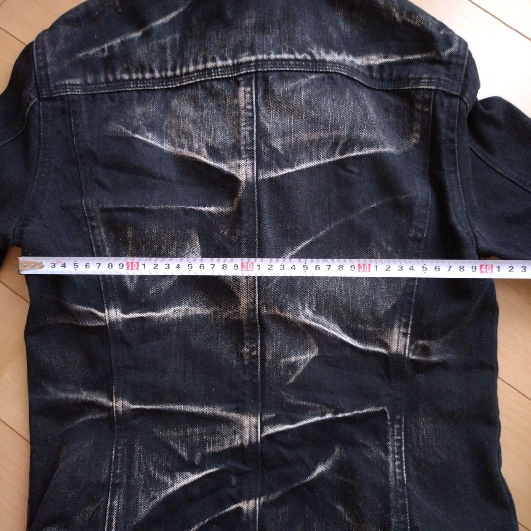 ダメージ加工　BLACK　デニムジャケット