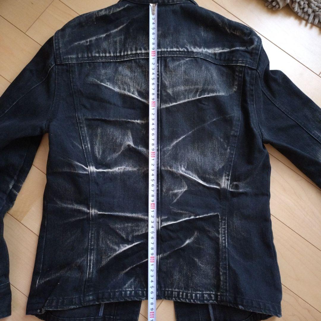 ダメージ加工　BLACK　デニムジャケット