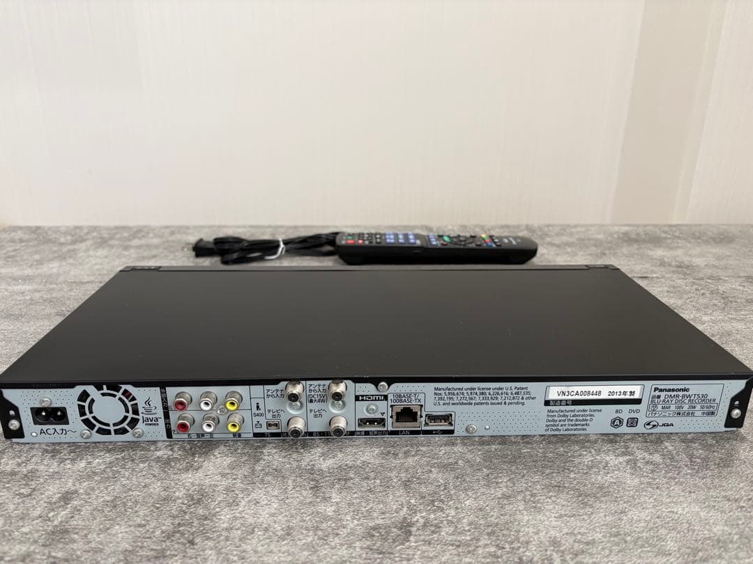 DMR-BWT530/HDD搭載ハイビジョン ブルーレイ ディスクレコーダー/
