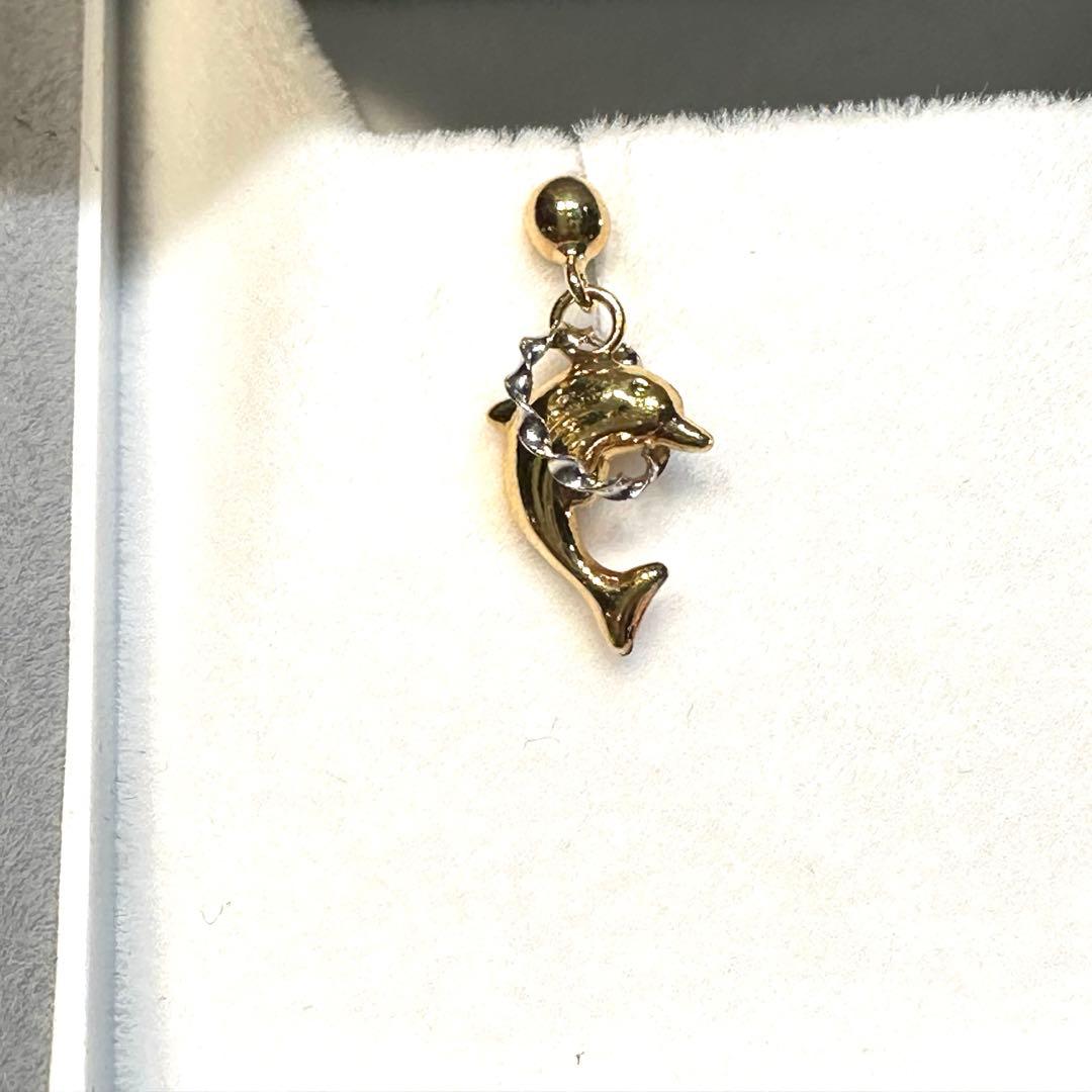 K18 イルカピアス　片方