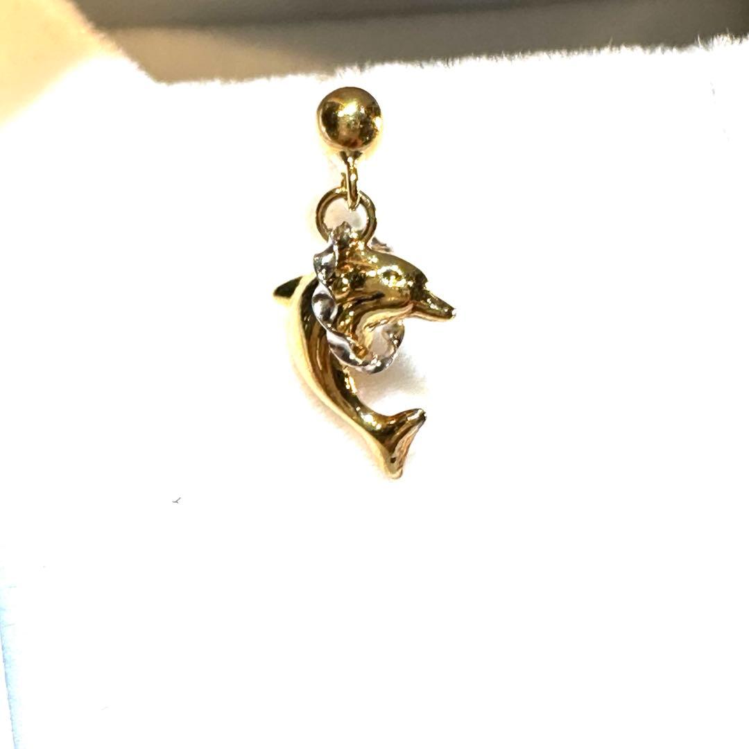 K18 イルカピアス　片方