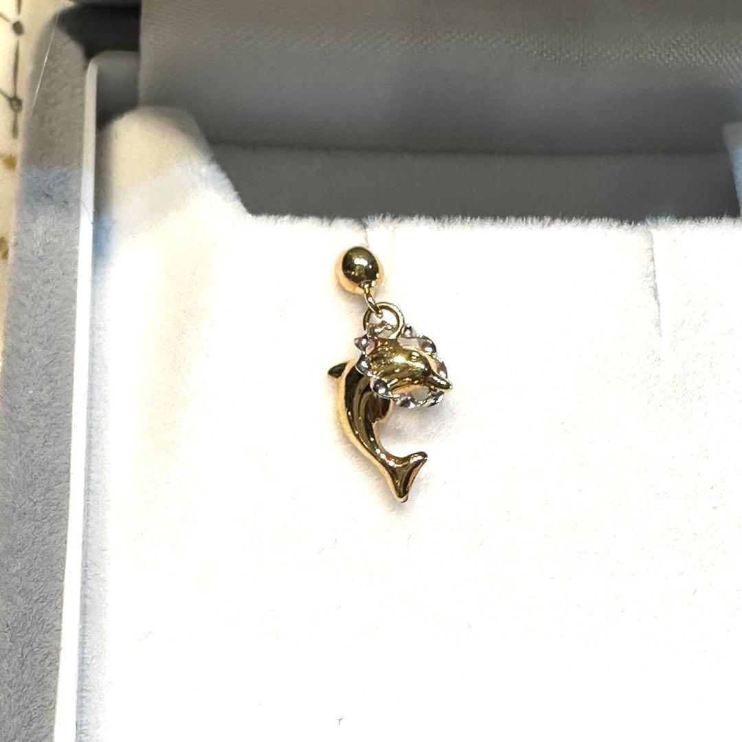 K18 イルカピアス　片方