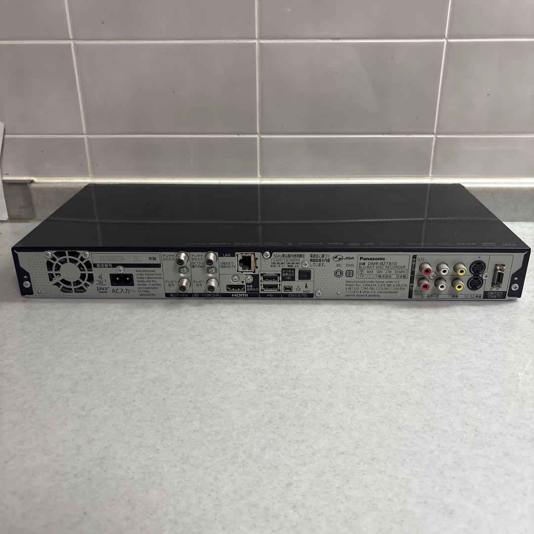 Panasonic ブルーレイディスクレコーダー DMR-BZT810
