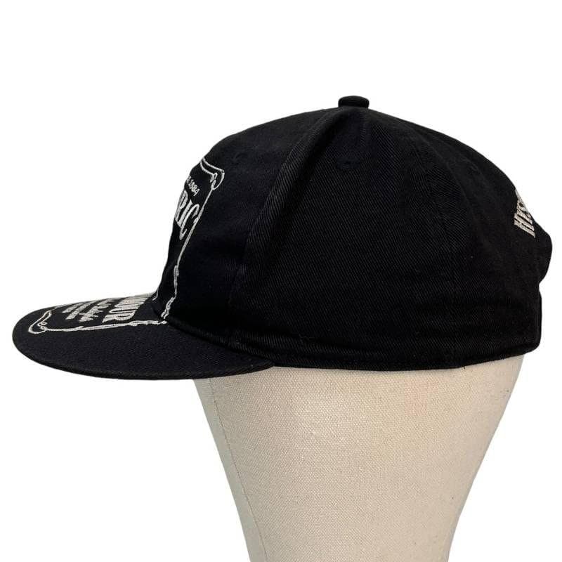 4648 ヒステリックグラマー キャップ WHISKY刺繍 ガール ブラック