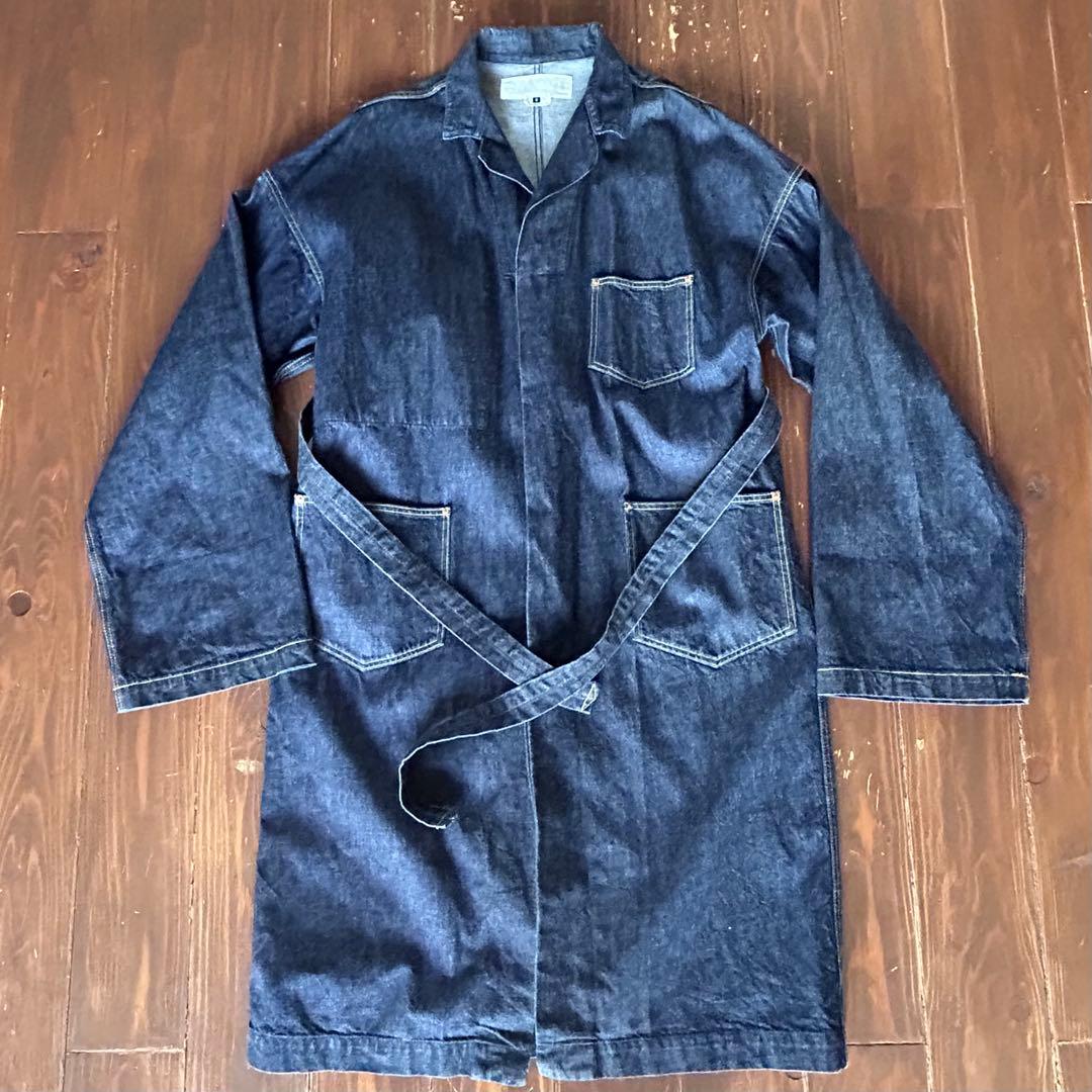 ジ*ー様 GANRYU ガンリュウ 16AW デニムラップロングコート ガウン