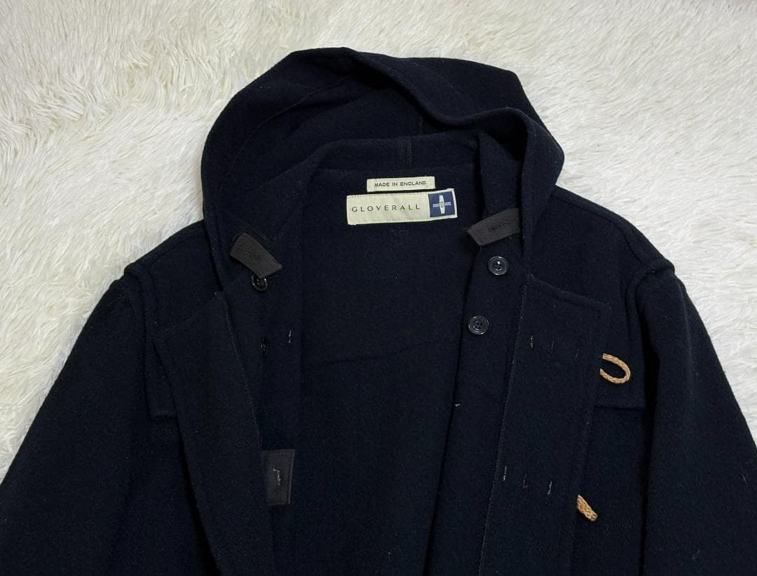 GLOVERALL ダッフルコート ネイビー 英国製 ウール混