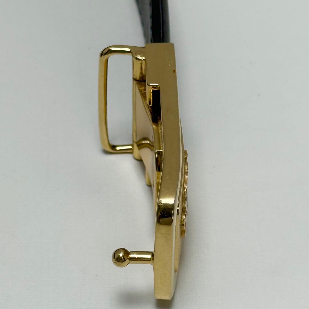 ✨良品✨LOEWE アナグラム ベルト 新品ベルト ゴールド金具 ユニセックス