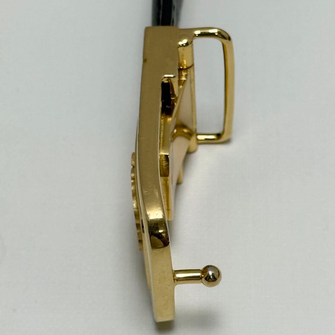 ✨良品✨LOEWE アナグラム ベルト 新品ベルト ゴールド金具 ユニセックス